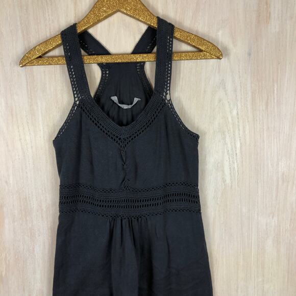 Athleta Asphalt Racerback Shiloh Crochet Knit Knee Length Casual Dress - Small - Picture 2 of 11